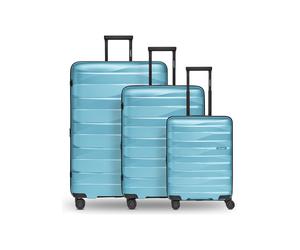 Bergpfeil Travel 4 ruedas Juego de maletas 3 piezas Con asa expansible azul