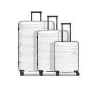 Bergpfeil Travel 4 ruedas Juego de maletas 3 piezas Con asa expansible blanco