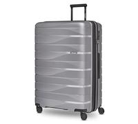Bergpfeil Trolley de viaje de 4 ruedas L 75 cm con pliegue de expansión color plata