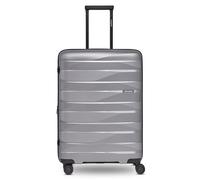 Bergpfeil Artículos regulares Travel, Arctic Silver Metallic, Koffer M (66 cm) erweiterbar, Maleta de check-in rígida