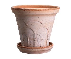 Bergs Potter Maceta Fleur con plato. 2 piezas Rosa. Ø14 cm
