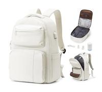 bergsalz Mochila Viaje Al Vacio con Bomba, Mochila Compresion Al Vacio,Mochila Viaje Cabina Avion 45x36x20,Mochila Viaje Ryanair Mochila Equipaje De Mano Vacuum Backpack Beige