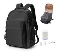 bergsalz Mochila Viaje Al Vacio Con Bomba, Mochila Compresion Al Vacio,Mochila Viaje Cabina Avion 45x36x20,Mochila Viaje Ryanair Mochila Equipaje De Mano Vacuum Backpack Negro