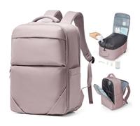 bergsalz Mochila Viaje Al Vacio con Bomba,Mochila Compresion Al Vacio Ryanair 40x20x25 Viaje Cabina Avion 40x20x25,Púrpura Rosado