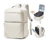 bergsalz Mochila Viaje Al Vacio con Bomba,Mochila Compresion Al Vacio Ryanair 40x20x25 Viaje Cabina Avion 40x20x25,Beis