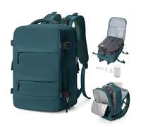 bergsalz Mochila Viaje Al Vacio Mochila Viaje Ryanair Cabina Avion 45x36x20 Mochila Compresion Al Vacio Con Bomba Mochila Equipaje De Mano Vacuum Backpack Azul Pavo Real