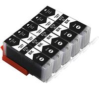 Bergsan 5 Negro Cartucho de Tinta Compatible para Canon PGI-570 CLI-571 XL para Canon Pixma MG5700 MG5750 MG5751 MG5752 MG5753 MG6800 MG6850 MG6851 MG6852 TS5000 TS5050 TS5051 TS5053 TS5055 TS6050