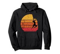 Bergsteiger Vintage Retro Sunset Bouldern Roca Roca Escalador Sudadera con Capucha