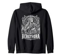 Bergthora Steadfast terminará con el Mito Vikingo nórdico Sudadera con Capucha