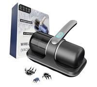 bergxperten Mitelipik - Aspiradora de colchón con luz UV de mano con luz UV-C, 100 W, potencia de succión de 10.000 Pa, elimina eficazmente el 95% de los ácaros del polvo, limpiador de colchones