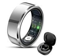 bergxperten Trovoro - Anillo inteligente para hombres y mujeres - Rastreador de salud Bluetooth con frecuencia cardíaca, sueño, presión arterial y monitoreo de oxígeno, podómetro, contador de calorías