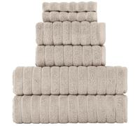 BERIBO Juego de Toallas turcas 100% algodón (Nube), 6 Piezas, 620 g/m²