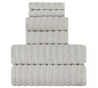 BERIBO Juego de Toallas turcas 100% algodón (Nube), 6 Piezas, 620 g/m² (Sahara)