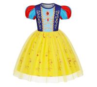 Berich Disfraces de Blancanieves, vestido de princesa Blancanieves, disfraces de princesa para niñas, trajes de Halloween, Navidad, disfraz del Día Mundial del Libro, vestido de princesa para niñas de