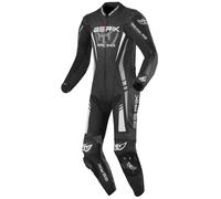 Berik Absolute GP Traje de cuero de moto de una pieza, Negro/Blanco, Talla 56