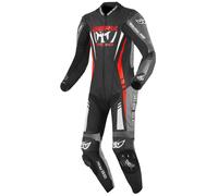 Berik Absolute GP Traje de cuero de moto de una pieza, negro/gris/rojo, Talla 58