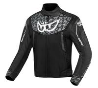 Berik Camo Street Chaqueta textil impermeable para motocicletas, Negro/Blanco, Talla 56