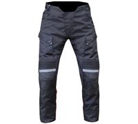 Berik Cargo Evo 2.0 pantalones textiles impermeables para motocicletas, negro, Talla 60