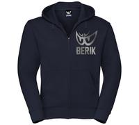 Berik Classic Z Sudadera con capucha zip, Azul oscuro/gris, Talla S