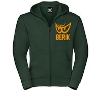 Berik Classic Z Sudadera con capucha zip, verde-naranja, tamaño S para Hombres