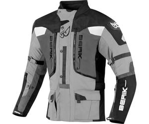 BERIK Dakota impermeabile 3in1 Giacca tessile moto, nero/antracite/grigio, 50
