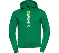 Berik Digital Sudadera con capucha, Verde/Blanco, Talla 3XL