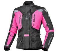 Berik Furmia Chaqueta textil impermeable para mujeres, negro/rosa, Talla 46