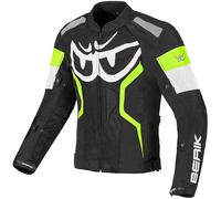 Berik Imola Air Chaqueta textil para motocicletas, Negro/Blanco/Amarillo, Talla 52