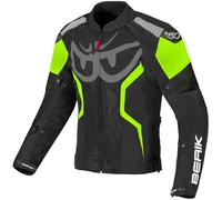Berik Imola Air Chaqueta textil para motocicletas, negro/verde, Talla 54