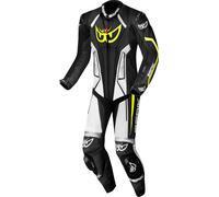 Berik Losail-R perforated Traje de cuero de motocicleta canguro de una pieza, Negro/Blanco, Talla 56