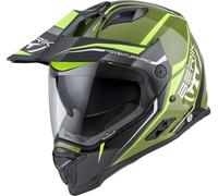 Berik MX313 Volstom Adventure Pro Enduro Casco, verde/amarillo/negro, Talla L