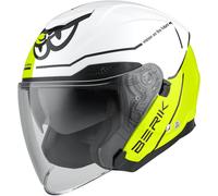 Berik OF669 Casco Vidos Jet, blanco/amarillo/negro, Talla S