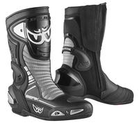 Berik Race-X EVO Botas de moto, negro-gris-blanco, tamaño 48 para Hombres