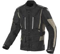Berik Spencer Chaqueta textil de moto impermeable, negro-beige, tamaño 48 para Hombres