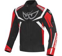 Berik The Eye Chaqueta textil impermeable para motocicleta, negro-rojo, tamaño 60 para Hombres