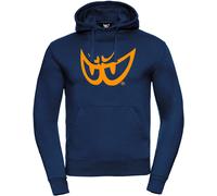 Berik The Eye sudadera con capucha, Azul oscuro/naranja, Talla XXL