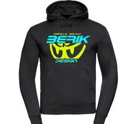 Berik The New Eye Sudadera con capucha, negro/azul/amarillo, Talla M