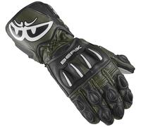 Berik Thunar Evo Guantes de motocicleta, negro-verde, tamaño XS para Hombres