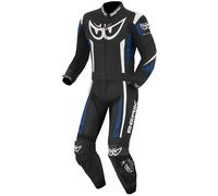 Berik Zakura Traje de cuero de motocicleta de dos piezas, negro-blanco-azul, tamaño 56 para Hombres