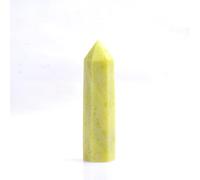Berilo de oro natural Hexagonal Crystal Point Rock Mineral Specimen Modern Home Decoracion Colección Regalos, Berilo dorado, 50-60mm