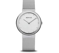 Bering 10135-0005 Reloj de pulsera Clásico 35mm 3ATM Cuarzo Unisex Blanco Plata