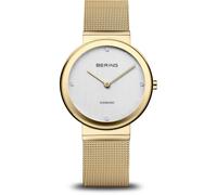 Bering 10135-334 Reloj de pulsera Clásico 35mm 3ATM Cuarzo Unisex Blanco Oro