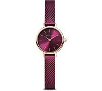 Bering 11022-969 Reloj de Cuarzo para Mujer con Caja de Acero Inoxidable de 22 mm con Acabado en Oro Rosa y Esfera Lila, Correa milanesa, Cristal de Zafiro y Resistencia al Agua de 3 ATM