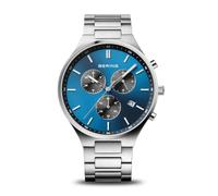 BERING 11743 Reloj de Cuarzo para Hombre con Caja de Titanio de 43 mm y Esfera, Brazalete de Titanio con Detalles de Titanio y Resistencia al Agua de 5 ATM