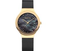 Bering 12934-132 Clásico Reloj Mujer 34mm Cuarzo Unisex Negro Oro 3 ATM