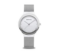 Bering 12934 Reloj de Cuarzo para Mujer con Caja de Acero Inoxidable de 34 mm y Esfera, Correa milanesa, Cristal de Zafiro y Resistencia al Agua de 3 ATM