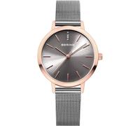 Bering 13434-369 Reloj de pulsera Clásico 34mm 3ATM Cuarzo Unisex Gris Oro ro...