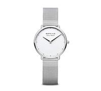 BERING 15730 Reloj de Cuarzo para Mujer con Caja de Acero Inoxidable de 30 mm y Esfera, Correa milanesa, Cristal de Zafiro y Resistencia al Agua de 3 ATM