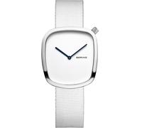 Bering 18034 Reloj de Cuarzo para Mujer con Caja de Acero Inoxidable de 34 mm y Esfera, Correa milanesa, Cristal de Zafiro y Resistencia al Agua de 3 ATM