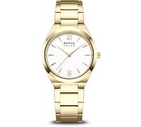 Bering 19932-734 Reloj de pulsera Solar 32mm 5ATM Cuarzo Unisex Blanco Oro